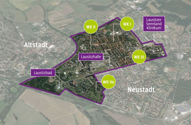 Karte Quartier Lausitzer Platz