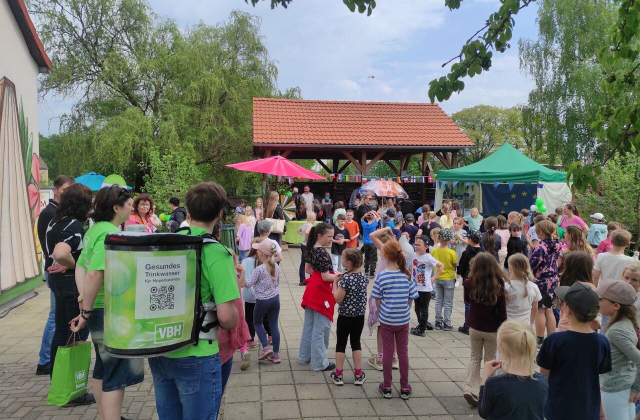 Großer Andrang herrschte beim Umwelt- und Europafest auf der Kinder- und Jugendfarm in Hoyerswerda.